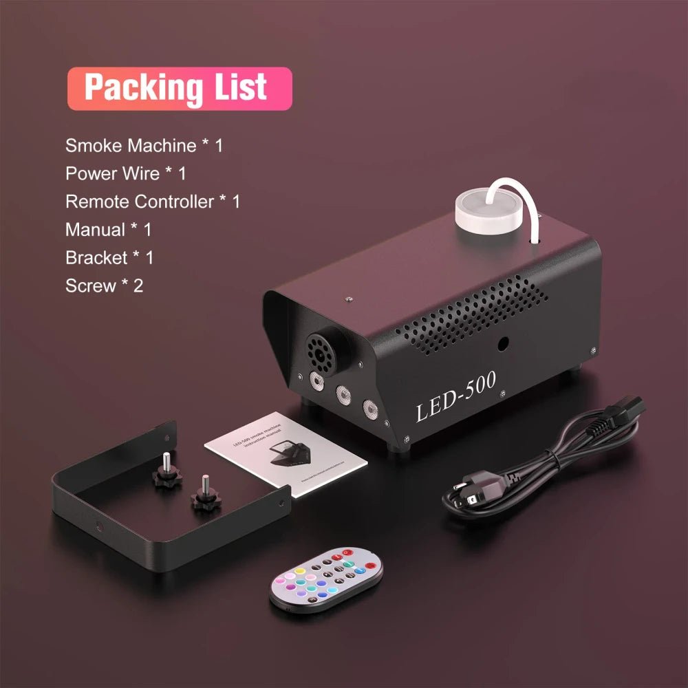 Maquina de Humo LED RGB - GadgetEUW