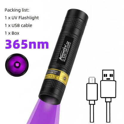 Mini Linterna UV Recargable - GadgetEUW