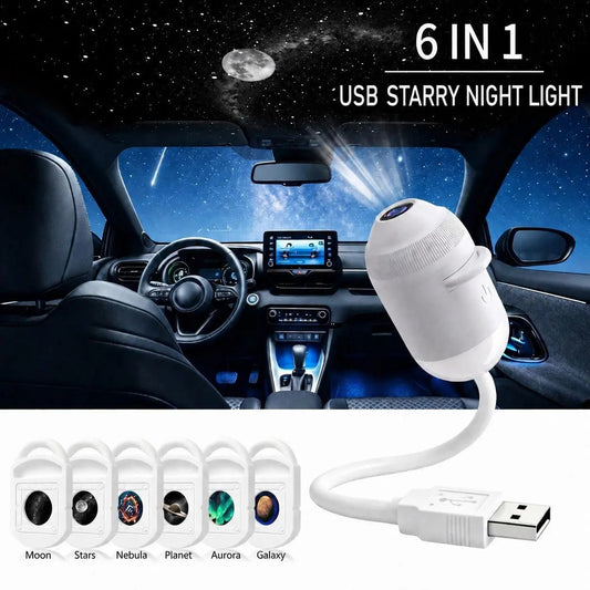 Proyector de Galaxia y Luz Nocturna 2 en 1 USB - GadgetEUW