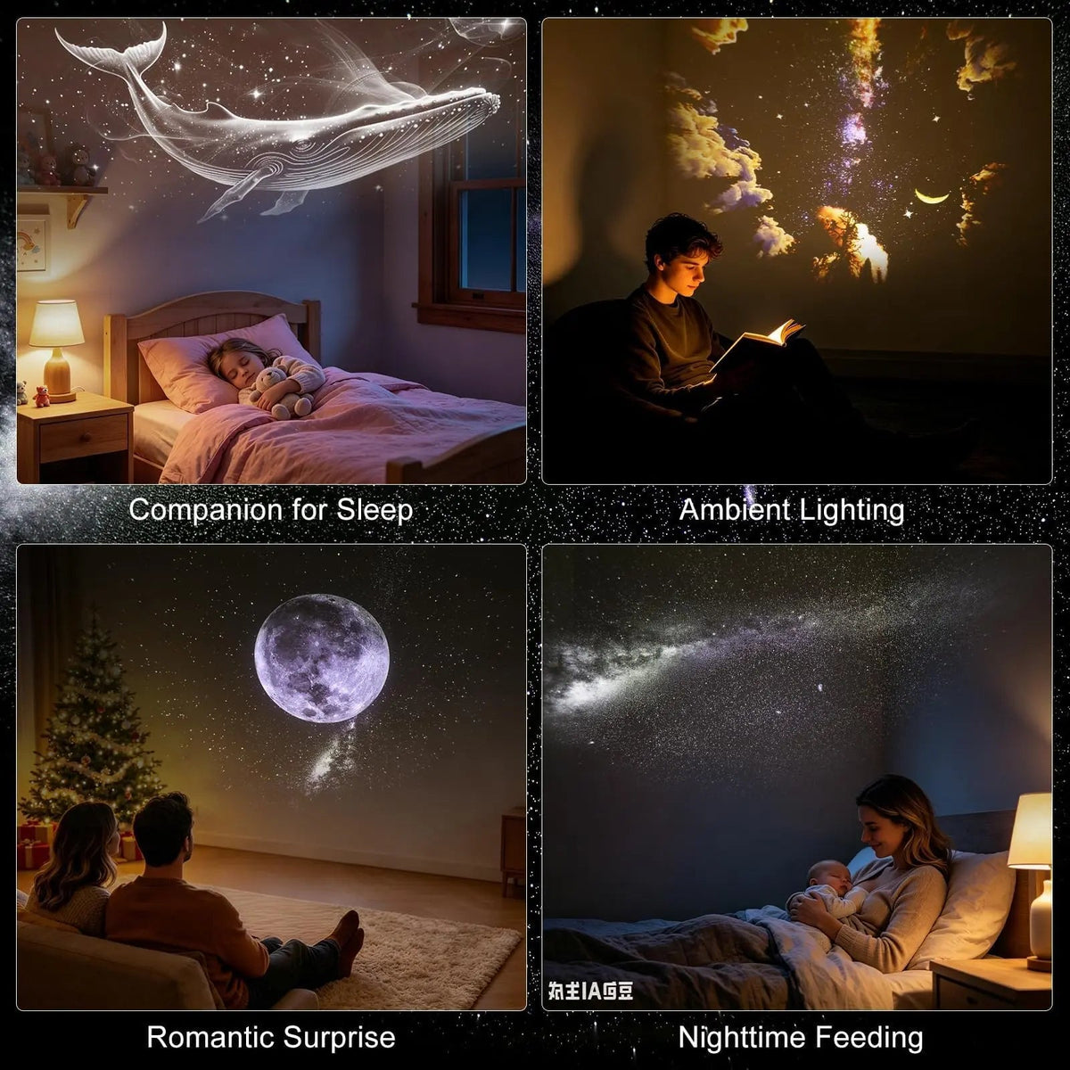 Proyector de Galaxia y Luz Nocturna 2 en 1 USB - GadgetEUW