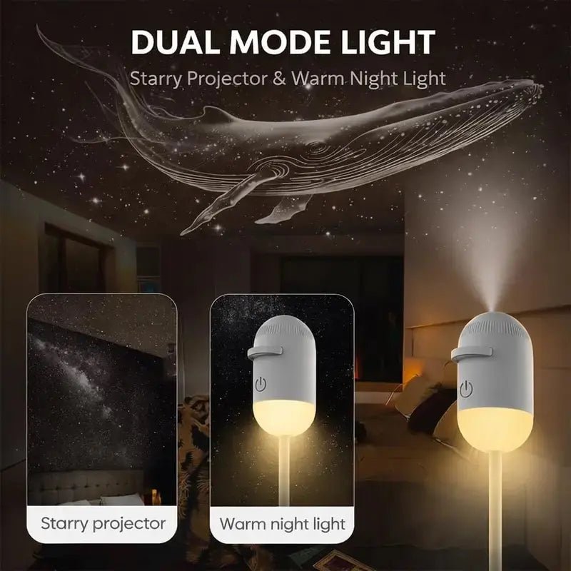 Proyector de Galaxia y Luz Nocturna 2 en 1 USB - GadgetEUW